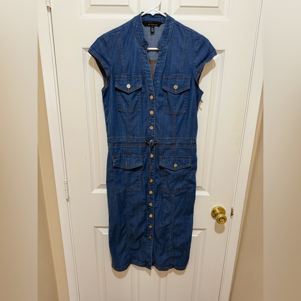 White House Black Market Blue Denim dress